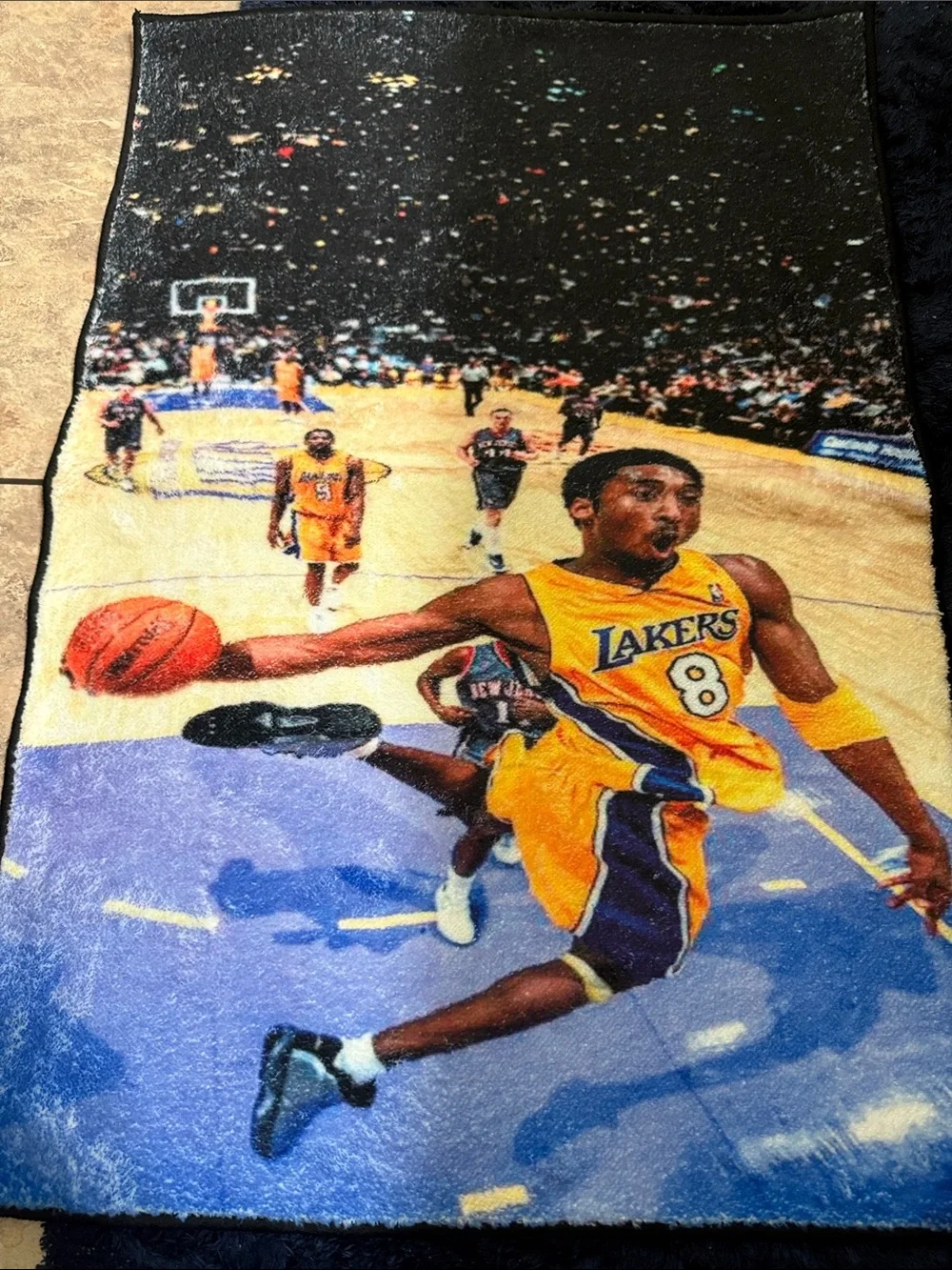 NEW! Kobe Bryant #8 Lakers Basketball Rug - 32”x22”